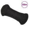 vidaXL Radno uže crni 8 mm 50 m od polipropilena
