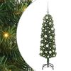 vidaXL Umjetno božićno drvce Zelena 120 cm PVC i čelik i plastika