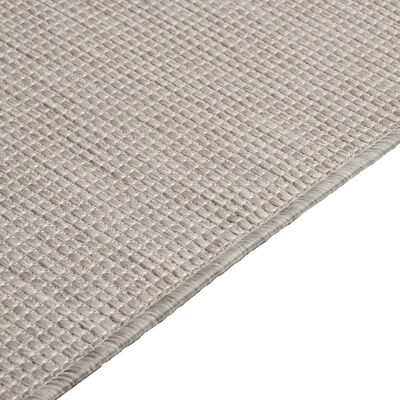 vidaXL Vanjski tepih ravnog tkanja 160 x 230 cm sivo-smeđi