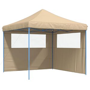 vidaXL &Scaron;ator za zabave 292 x 292 x 315 cm Bež Oxford tkanina