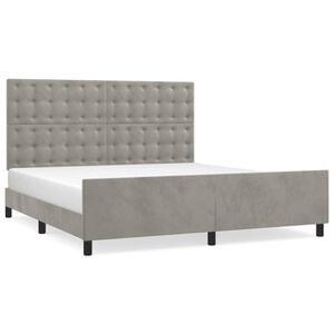 vidaXL Okvir za krevet bez madraca svjetlosivi 160 x 200 cm bar&scaron;unasti