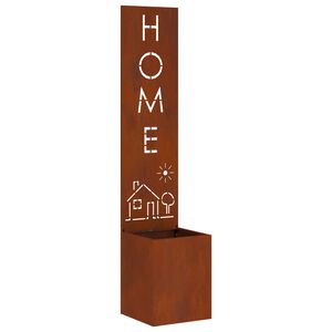 vidaXL Privatnost u vrtu Rezbarija Rđa 32 x 32 x 150 cm Otporni čelik