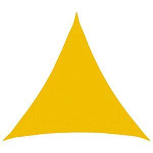 vidaXL Jedrilica za sunčevu sjenu Žuta 2 x 2 x 2 m HDPE