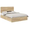 vidaXL Krevet s od storage Sonoma hrast 160 x 200 cm Konstruirano drvo