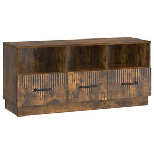vidaXL TV ormar Dimljeni hrast 102 x 34,5 x 47 cm Konstruirano drvo