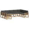 vidaXL Set vanjskih sofa 9 kom. Bijela i antracit