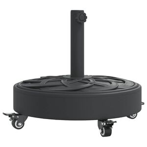 vidaXL Baza suncobrana s kotačima za stupove &Oslash; 38/48 mm 27 kg okrugla
