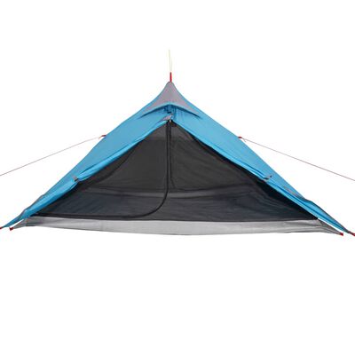 vidaXL Šator tipi za kampiranje za 1 osobu plavi vodootporni