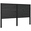 vidaXL Uzglavlje za krevet crno 146 x 4 x 100 cm od masivne borovine