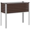 vidaXL Vrtna žardinjera smeđa 100x45x90 cm čelična