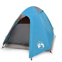 vidaXL Šator za kampiranje za 2 osobe plavi vodootporni