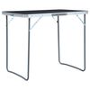 vidaXL Sklopivi stol za kampiranje s metalnim okvirom 80 x 60 cm sivi