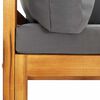 vidaXL Modularna kutna sofa i tamnosivi jastuci masivno bagremovo drvo
