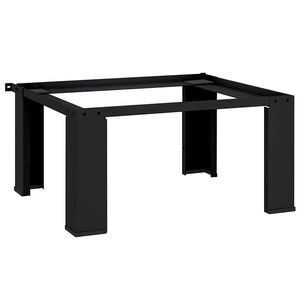 vidaXL Pedestal za perilicu rublja Crna 64 x 55 x 32,5 cm Čelik