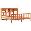 vidaXL Krevet s regalom za knjige bez madraca 200x200 cm od borovine