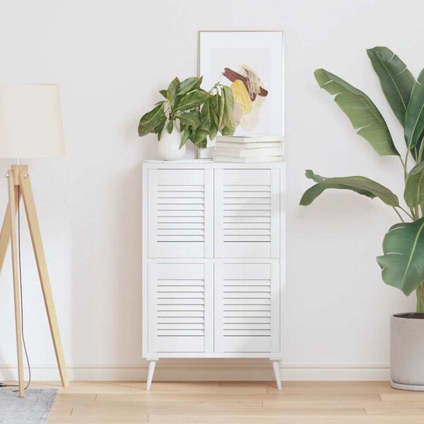 vidaXL Vrata ormarića Louvred Dizajn 4 kom bijela 39,5x29,5 cm