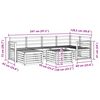 vidaXL Setovi sofa Prirodna Čvrsto drvo akacije