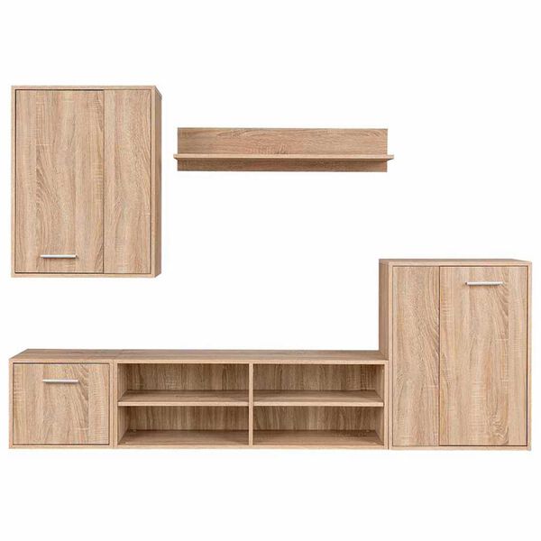 vidaXL Set TV komoda Zidne 5 pcs sonoma hrast 221 x 30 x 80 cm