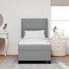 vidaXL Krevet s opruga kutije Svijetlo siva 200 x 100 cm tkanina