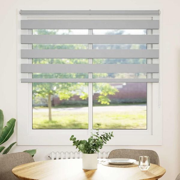 vidaXL Zavjesa zebra 145x150 cm &scaron;irina tkanine 140,9 cm poliester