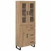 vidaXL Highboard 2 pcs Umjetnički hrast 69,5 x 34 x 180 cm