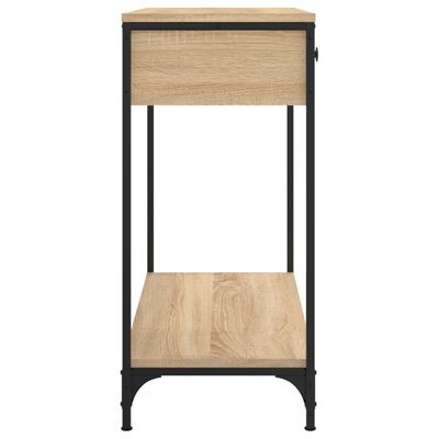 vidaXL Konzolni stol boja hrasta 75 x 34,5 x 75 cm konstruirano drvo