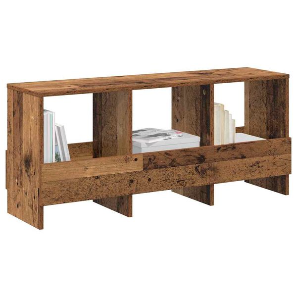 vidaXL Polica za časopise Staro drvo 102 x 30 x 45 cm