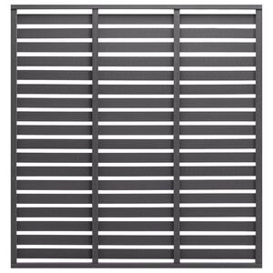 vidaXL Panel za ogradu WPC 180 x 180 cm sivi