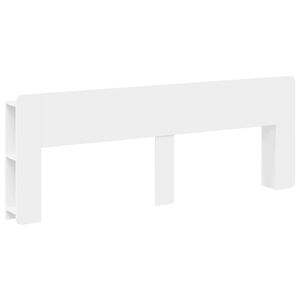 vidaXL Glava kreveta s ormarićem s pohranom Bijela Konstruirano drvo