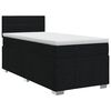vidaXL Boxspring krevet s madracem Crna 80 x 200 cm Tkanina