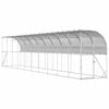 vidaXL Kavez za piletinu uz zid Srebrna 600 x 150 x 215 cm