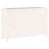 vidaXL Povi&scaron;ena vrtna gredica bijela 119,5x40x78 cm masivna borovina