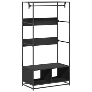 vidaXL Ormar crni 90 x 50 x 180 cm od konstruiranog drva