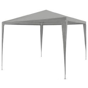 vidaXL &Scaron;ator za zabave Svijetlo siva 300 x 300 x 255 cm PE i čelik