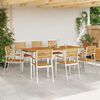 vidaXL Vrtna stolica 8 pcs Prirodna nafta Čvrsto drvo akacije