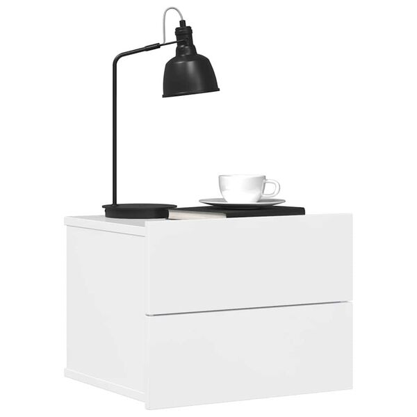vidaXL Noćni ormarići 2 kom sjajni bijeli 40x30x30cm konstruirano drvo