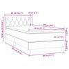 vidaXL Box Spring krevet s madracem tamnozeleni 80x220 cm bar&scaron;un