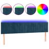 vidaXL LED uzglavlje tamnoplavo 180x5x78/88 cm bar&scaron;unasto