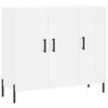 vidaXL Komoda bijela 90x34x80 cm od konstruiranog drva