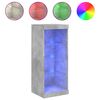 vidaXL Komoda s LED svjetlima siva boja betona 41x37x100 cm