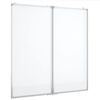 vidaXL Magnetna bijela ploča sklopiva 80 x 80 x 1,7 cm aluminijska