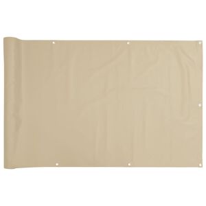 vidaXL Balkonska Za&scaron;tita Oxford Tkanina Bež 75x600 cm