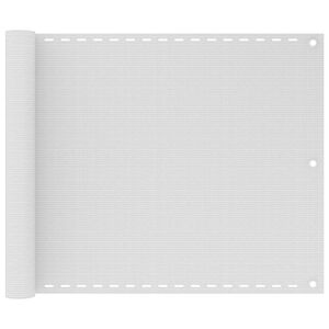 vidaXL Balkonski zastor bijeli 75 x 300 cm HDPE