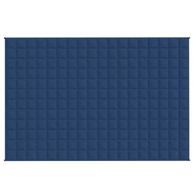 vidaXL Teška deka plava 137x200 cm 10 kg od tkanine