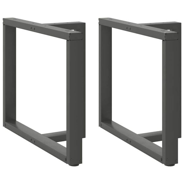 vidaXL Noge za blagovaonski stol T-oblika 2 kom antracit 100x35x(72-73) cm čelik