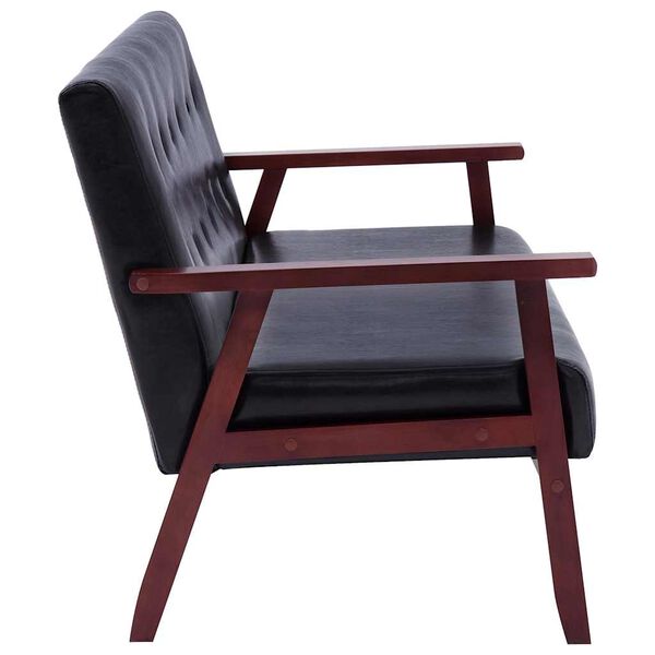 vidaXL 2-dijelni set sofa od umjetne kože crni