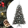 vidaXL Umjetno božićno drvce Zelena 150 cm PVC, Plastika i Čelik