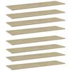 vidaXL Police za knjige 8 kom boja hrasta sonome 100x30x1,5 cm iverica