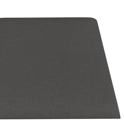 vidaXL Zidne ploče od tkanine 12 kom tamnosive 30 x 15 cm 0,54 m²