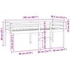vidaXL Visoki krevet vo&scaron;tano smeđi 90 x 200 cm od masivne borovine